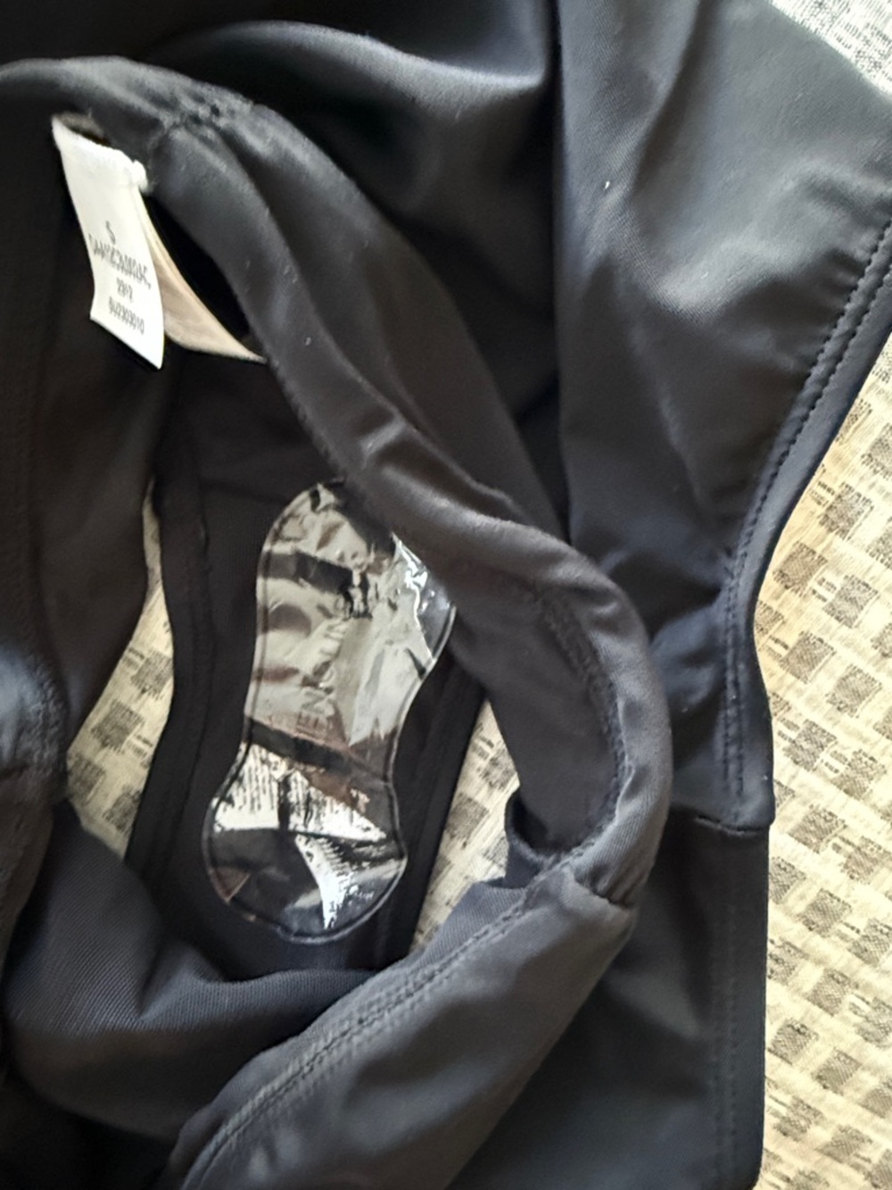 Cupshe Black & White Chevron Halter Bikini Set tummy control - Picture 4 of 8